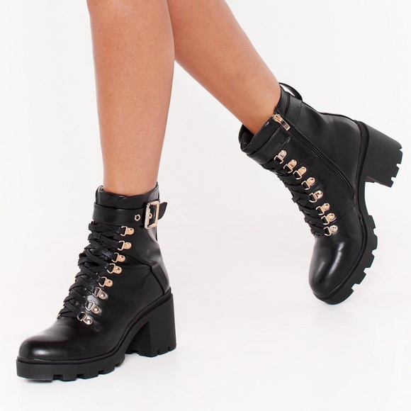 Nasty Gal Shoes - Nasty Gal Leather Booties